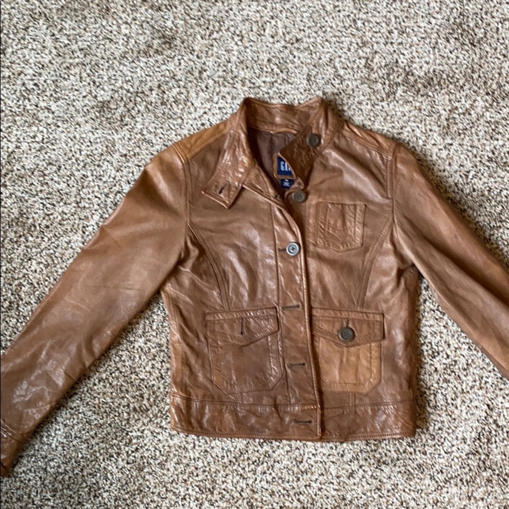 Gap Leather Jacket. - image 1